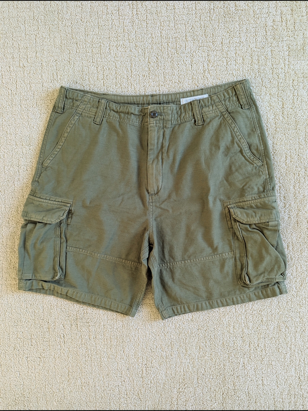 Outerknown Shorts Men 38 Green Voyager Cargo Utility Outdoor Organic Cotton